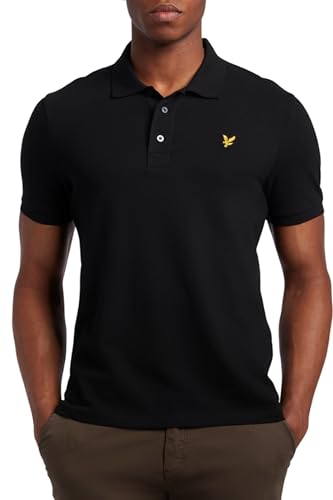 Lyle & Scott Plain Polo Shirt- Baumwoll Poloshirt Herren Kurzarm - EIN einfaches, kurzärmeliges polohemd Herren aus hochwertiger Baumwolle 100%, XS-XXL von Lyle & Scott