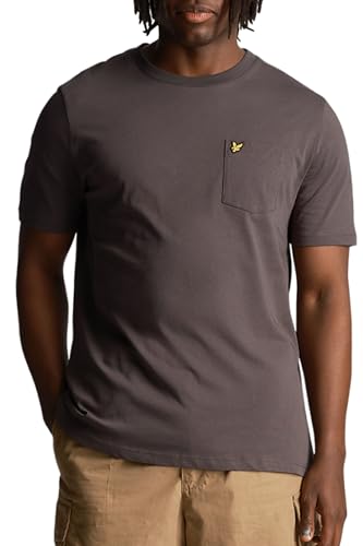 Lyle & Scott Relaxed Pocket Herren T Shirt ist EIN bequemes, klassisches T-Shirt aus 100% Baumwolle mit Einer Brusttasche für den täglichen Gebrauch, XS-XXL von Lyle & Scott