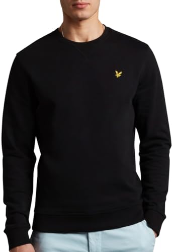 Lyle & Scott Sweatshirt für Männer - Klassisches hochwertiges Herren Pullover mit Rundhalsausschnitt, Schlichter, langärmeliger ohne Kapuze, 100% Baumwolle, XS-XXL von Lyle & Scott