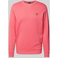 Lyle & Scott Sweatshirt mit Logo-Stitching in Pink, Größe S von Lyle & Scott