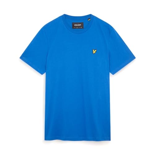 Lyle & Scott T-Shirt Herren | mit Rundhals-Ausschnitt und kurzen Ärmeln | mit goldenem Adler-Logo auf der Brust | XS - XXL von Lyle & Scott