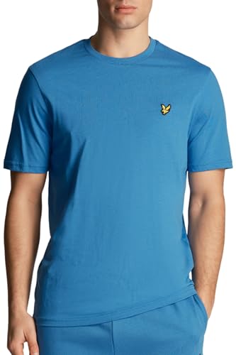 Lyle & Scott T-Shirt Herren | mit Rundhals-Ausschnitt und kurzen Ärmeln | mit goldenem Adler-Logo auf der Brust | XS - XXL von Lyle & Scott