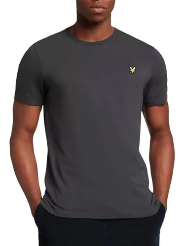 Lyle & Scott T-Shirt Herren | mit Rundhals-Ausschnitt und kurzen Ärmeln | mit goldenem Adler-Logo auf der Brust | XS — XXL… von Lyle & Scott