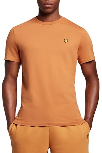 Lyle & Scott T-Shirt Herren | mit Rundhals-Ausschnitt und kurzen Ärmeln | mit goldenem Adler-Logo auf der Brust | XS - XXL von Lyle & Scott