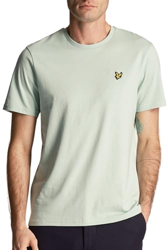 Lyle & Scott T-Shirt Herren | mit Rundhals-Ausschnitt und kurzen Ärmeln | mit goldenem Adler-Logo auf der Brust | XS - XXL von Lyle & Scott