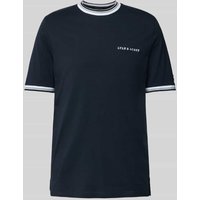 Lyle & Scott T-Shirt mit Label-Stitching in Marine, Größe M von Lyle & Scott