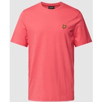 Lyle & Scott T-Shirt mit Logo-Patch in Pink, Größe S von Lyle & Scott