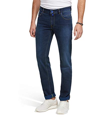 M 5 BY MEYER Herren Jeans Slim Fit - Five Pocket Denim, schmale Hose im Used Look, 18, 36W / 34L von M 5 BY MEYER