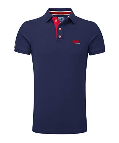 M.Conte Poloshirts für Herren Kurzarm NEU Hochwertiger Vorgewaschener Piquet Stoff Polohemd T-Shirt Polo-Shirt Basic Golf-Poloshirts für Herren S M L XL XXL XXXL Romano (XL, Dunkel-Blau) von M.Conte