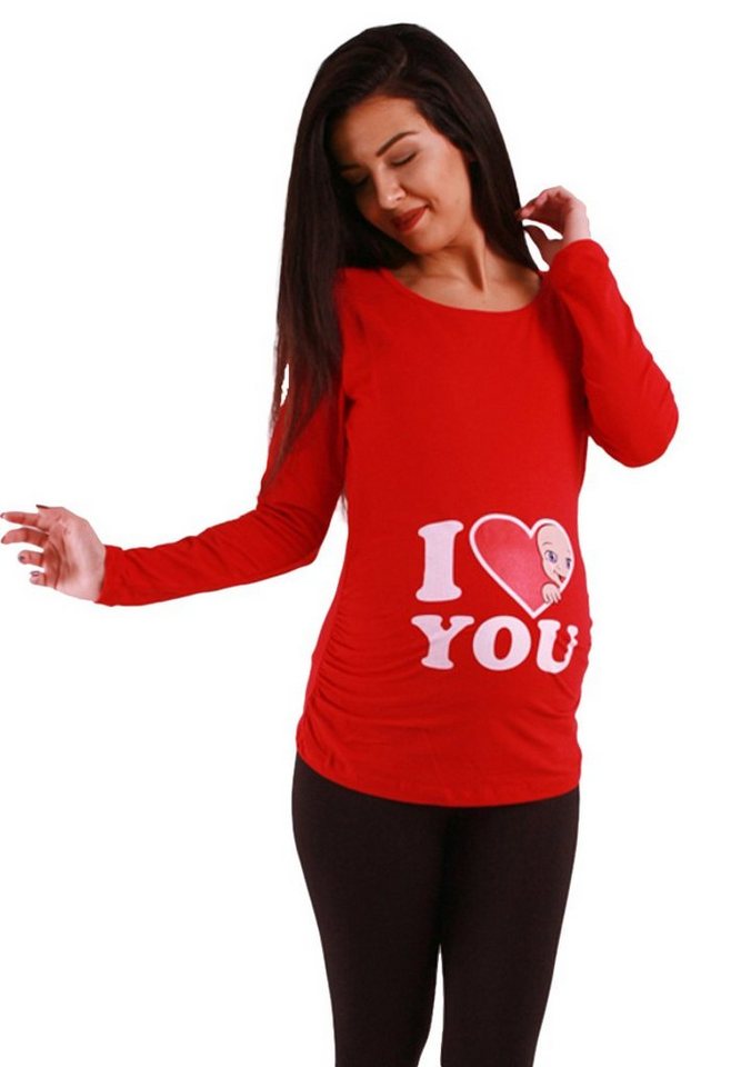 M.M.C. Umstandsshirt I Love You mit Motiv von M.M.C.