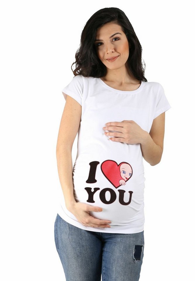 M.M.C. Umstandsshirt I Love You mit Motiv von M.M.C.