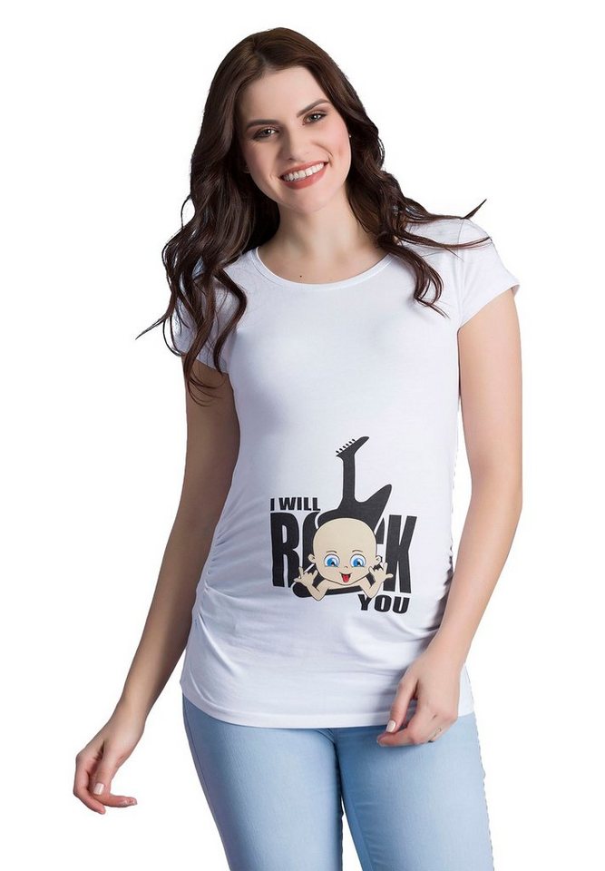 M.M.C. Umstandsshirt I Will Rock You mit Motiv von M.M.C.