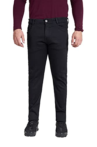 M17 Herren 5056242785309 Skinny Fit Jeans Casual Classic Hose Cotton Zip Fly (34W / 31L, Schwarz), Black von M17