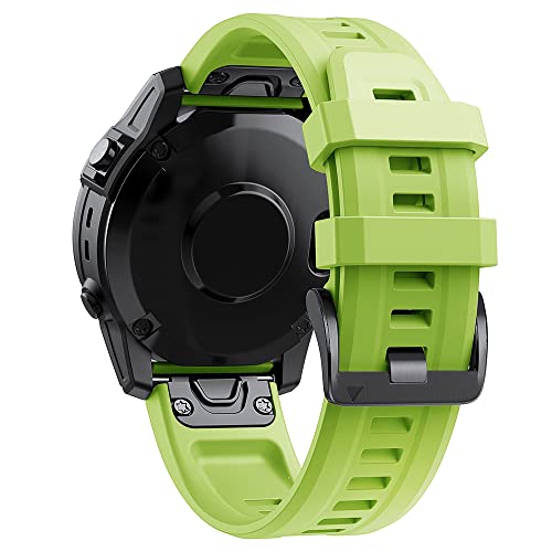 MAALYA 22 x 26 mm Schnellverschluss-Armbänder für Garmin Fenix 7 7X 6X 5X 5 Plus 3HR 935 Smart Watch, offizielle Schnalle, Silikon-Armband, 26mm Fenix 6X 6XPro, Achat von MAALYA