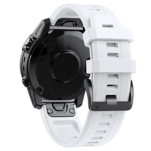 MAALYA 22 x 26 mm Schnellverschluss-Armbänder für Garmin Fenix 7 7X 6X 5X 5 Plus 3HR 935 Smart Watch, offizielle Schnalle, Silikon-Armband, For Descent Mk2i Mk1, Achat von MAALYA