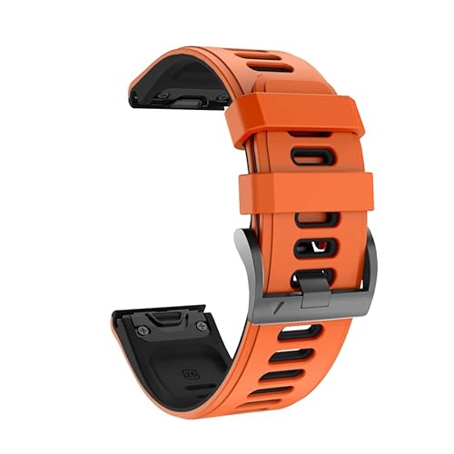 MAALYA 22 x 26 mm Schnellverschluss-Armband aus Silikon für Garmin Fenix 6 6X Pro 5 5X Plus Enduro Descent MK2 Fenix 7 7X Easy Fit Uhrenarmband, 20mm Fenix 5S 5SPlus, Achat von MAALYA