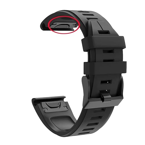 MAALYA 22 x 26 mm Schnellverschluss-Armband aus Silikon für Garmin Fenix 6 6X Pro 5 5X Plus Enduro Descent MK2 Fenix 7 7X Easy Fit Uhrenarmband, 22mm Fenix 5 5Plus, Achat von MAALYA