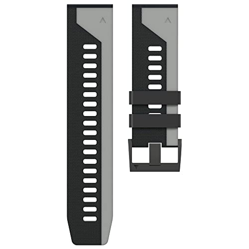 MAALYA 26 22 mm Silikonarmband mit Schnellverschluss für Garmin Fenix 6 6X Pro 5X 5Plus 3 HR S60 935 D2 Enduro MK2i Easyfit Armband, 26mm Fenix 5X 5XPlus, Achat von MAALYA