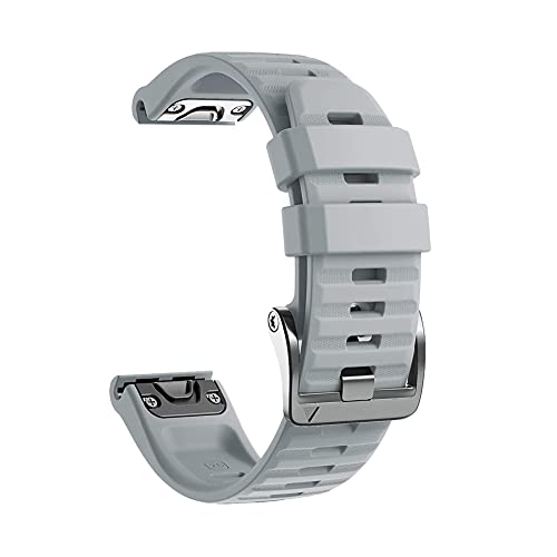 MAALYA Silikon-Armband für Garmin Fenix 6X 6 Pro 5X 5Plus GPS 3HR Enduro D2 Delta Handgelenkschlaufe 22 26 mm EasyFit Schnellverschluss-Armband, 26mm Fenix 5X 5XPlus, Achat von MAALYA