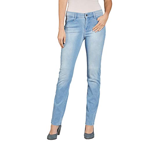 MCA Damen Dream Straight Jeans, per Pack Blau (Basic Bleached Blue D491), W42/L32 (Herstellergröße: 42/32) von MAC Jeans