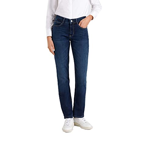 MAC Damen Slim Jeans (Schmales Bein) Angela, Blau (Dark Blue D845), 34-34L von MAC Jeans