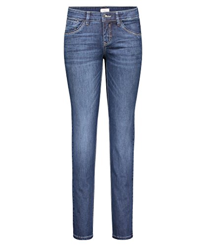 MAC Damen Straight Jeans (Gerades Bein) Carrie Pipe, Blau (new D845),Gr. W38/L34 von MAC Jeans