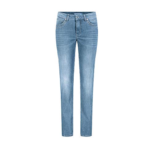 MAC JEANS Damen Melanie New Straight Jeans, Light Blue Authentic Wash, W36/L32 von MAC Jeans