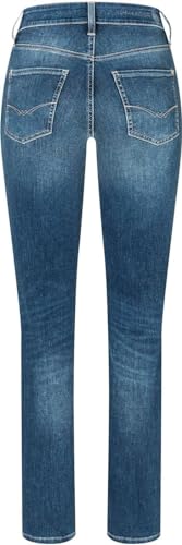 Mac - Damen 5-Pocket Jeans, Dream Authentic (5412-90-0357L), Größe:W46, Länge:L32, Farbe:medium Blue Basic wash (D675) von MAC Jeans