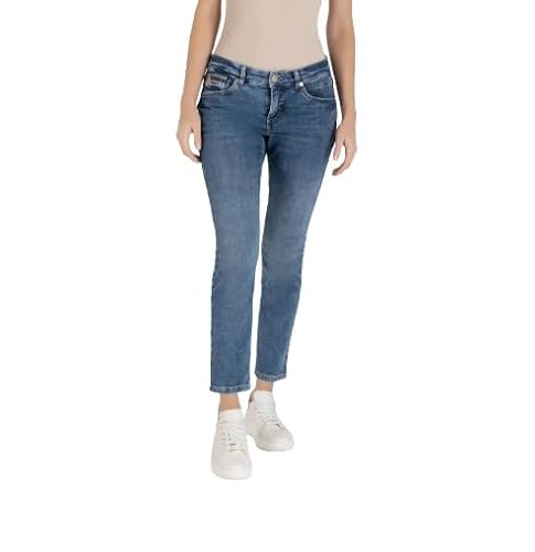 Mac Damen Jeans 0352l594090 Light Random Mid Blue Wash 44-28 von MAC Jeans