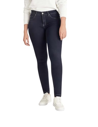 MAC Damen Straight Leg Jeanshose Dream Skinny, Blau (dark rinsewash D801), Gr. W32/L28 (Herstellergröße: 32/28) von MAC Jeans