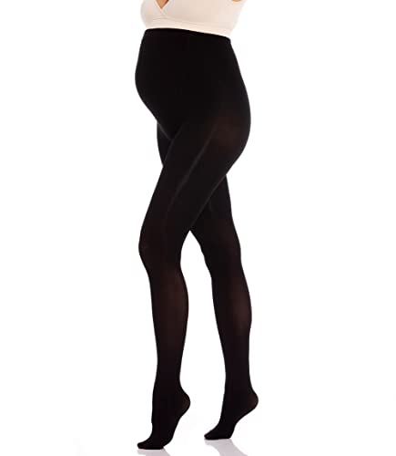 MAGIC BODYFASHION Damen Mama Supporting Tight Strumpfhose, 15 DEN, Schwarz (Black 100), Small von MAGIC BODYFASHION