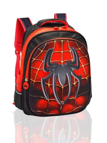 MAGIC SELECT Spider-man Schulrucksack 38 cm. Superhelden-Kinderrucksack mit 3D-Cartoon-Design mit ABS-Reißverschluss, 2 Fächern. Schulmaterial für Jungen und Mädchen. von MAGIC SELECT