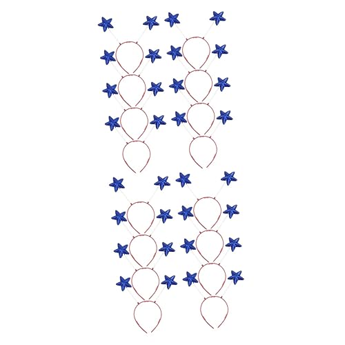 MAGICLULU 16 Stk Pentagramm-Stirnband 8 halloween haarschmuck kinder haarschmuck Juwelen Haarschmuck für Kinder Th Kleidung stern haarband paillettenbesetzter Haarreif Pop Antennenkopf Schal von MAGICLULU