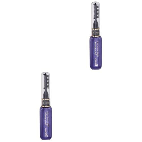 MAGICLULU 2St Haarfärbemittel Haare Mascara weiße Haarfarbe bunte Wimperntusche the color purple diepurpurnen the purg Haarfärbewachs Färbendes Wachs Einweg Maskara Creme färben Violett von MAGICLULU