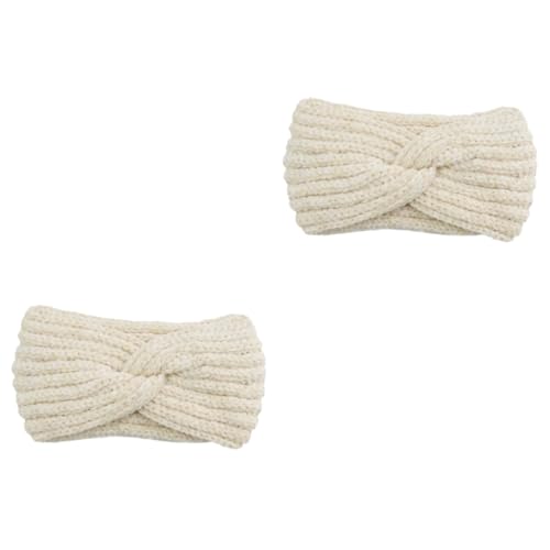 MAGICLULU 2St Übungshaarband hair- hair Häkelnadel für Haare Häkelnadeln für Haare haarreifen damen Haargummi gestrickte Haarreifen frauen kopfschmuck Europäisch und amerikanisch von MAGICLULU