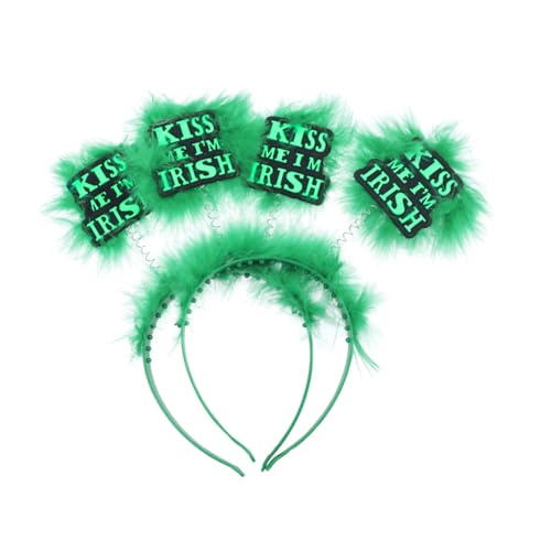 MAGICLULU 2st Irland Stirnband Prop Stirnband St. Patrick Kinder Stirnbänder Requisiten-stirnband Stirnbänder Für Kinder Stirnband Für Kinder Abschlussball Schal von MAGICLULU