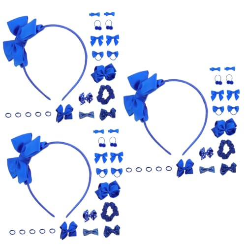 MAGICLULU 60 Stk Kleine Blaue Haarnadel Haarschmuck Für Kinder Stirnband Für Babymädchen Haarschmuck Für Mädchen Haarnadeln Für Mädchen Haarspange Für Kleinkinder Haarband Krawatte Schal von MAGICLULU