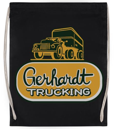 Gerhardt Trucking Unisex-Sporttasche, Schwarzer Turnbeutel von MAGITONE