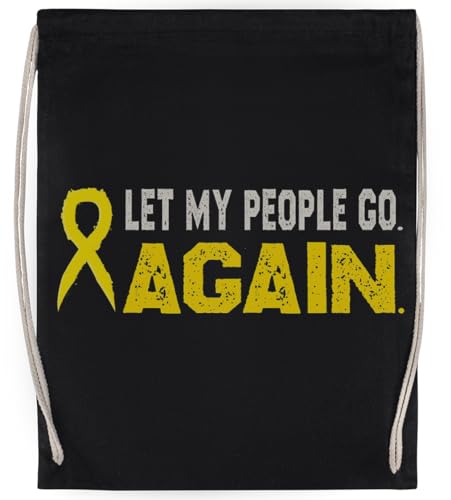 Let My People Go Again Unisex-Sporttasche, Schwarzer Turnbeutel von MAGITONE