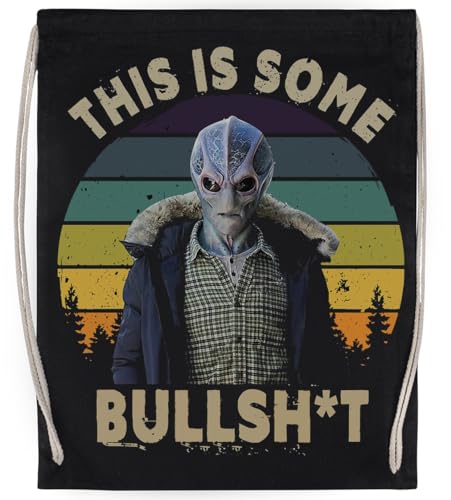 This is Bullshit Funny Resident Unisex-Sporttasche, Schwarzer Turnbeutel von MAGITONE