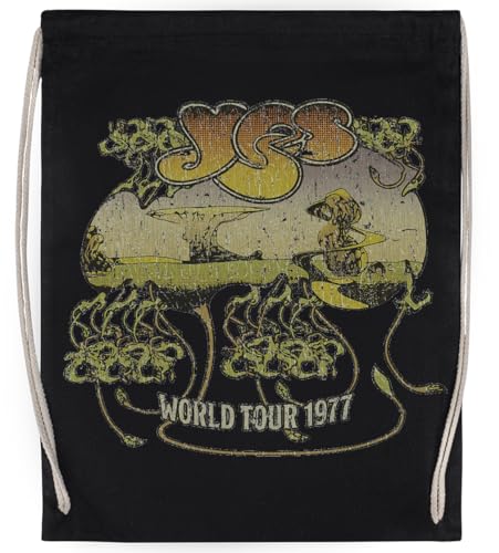 Yes World Tour 1977 Active Unisex-Sporttasche, Schwarzer Turnbeutel von MAGITONE