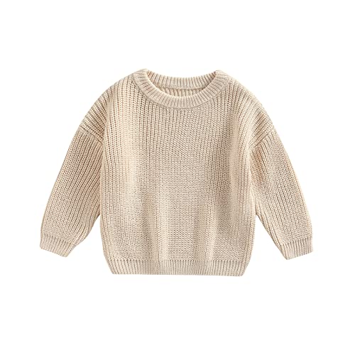 MAHUAOYIXI Baby Jungen Mädchen Herbst Pullover Einfarbige Strickpullover Langarm Rundhalsausschnitt Pullover Baby Jungen Mädchen Warm Winter Strickwaren Baby Pullover Tops MAHUAOYIXI Baby Jungen Mädchen Herbst Pullover Einfarbige Strickpullover Langarm Rundhalsausschnitt Pullover Baby Jungen Mädchen Warm Winter Strickwaren Baby Pullover Tops von MAHUAOYIXI