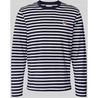 MAISON KITSUNE Longsleeve mit Streifenmuster in Marine, Größe S von MAISON KITSUNE