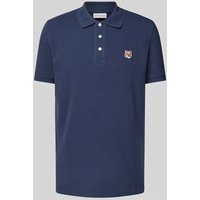 MAISON KITSUNE Poloshirt mit Motiv-Applikation in Marine, Größe M von MAISON KITSUNE