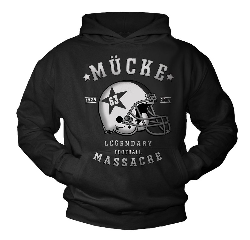 MAKAYA Kapuzenpullover Herren Pullover Mücke 63 American Football Trikot US Sweatshirt Kapuze von MAKAYA