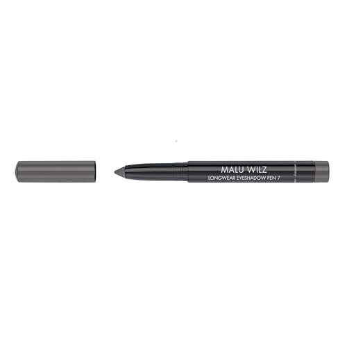 Malu Wilz Longwear Eyeshadow Pen Nr.7 Silver Grey Harmony - Wasserfester Lidschatten Stift mit schimmerndem Finish, Hochpigmentiert, cremig-zarte Textur von Malu Wilz