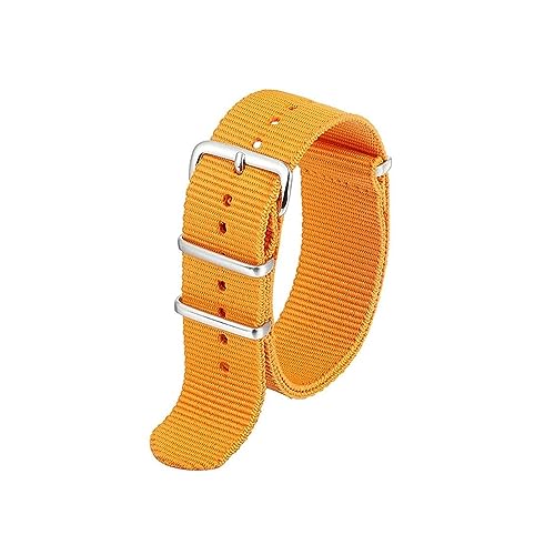 MAMA'S PEARL Nylon Uhrenarmband Armband Lederband 18mm 20mm 22mm 24mm Uhrenzubehör Edelstahl Herren Damen (Color : Blue, Size : 24mm) von MAMA'S PEARL