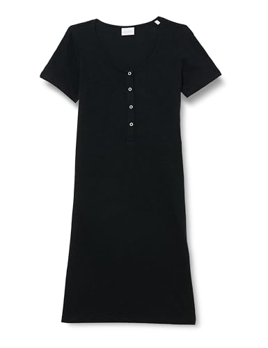 MAMA.LICIOUS Damen MLMIRA SOLID JRS Nightgown 2F A. E. NOOS Nachthemd, Schwarz, M von MAMALICIOUS