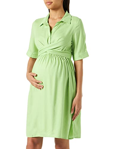 MAMALICIOUS Damen Mleline Lia 2/4 Abk Shirt Dress 2f A., Jade Lime, M von MAMALICIOUS