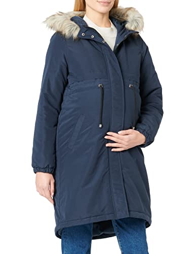 MAMALICIOUS Damen Mljessi 2in1 Long Parka A. Noos, Blau, XL von MAMALICIOUS